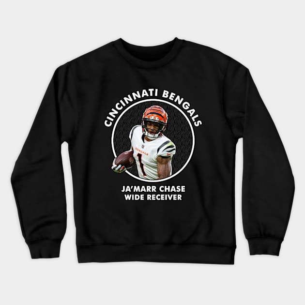 JA'MARR CHASE - WR - CINCINNATI BENGALS Crewneck Sweatshirt by Mudahan Muncul 2022